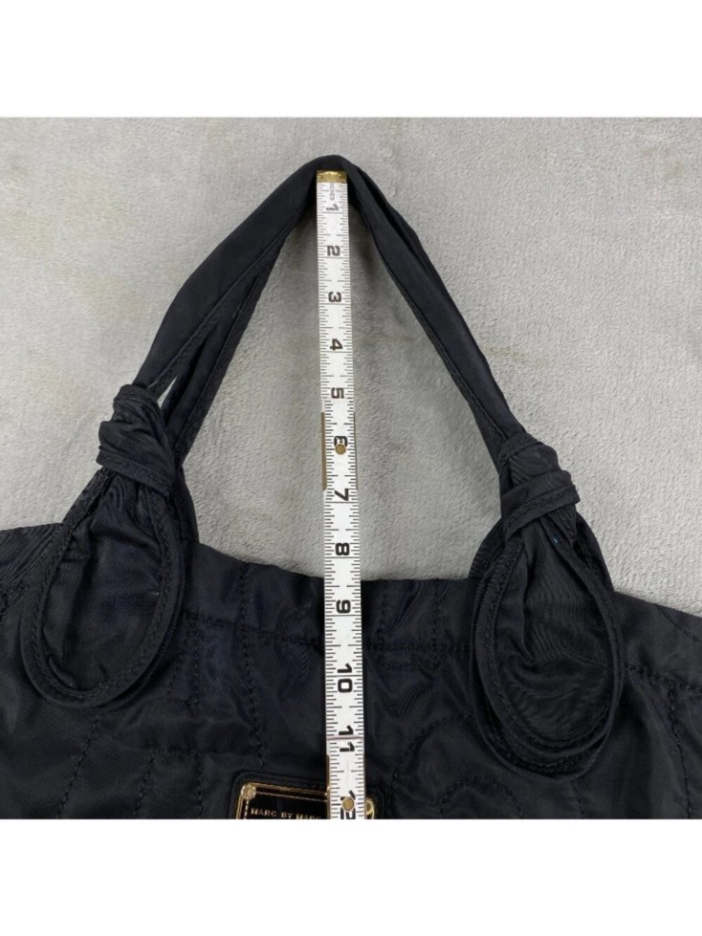Marc by Marc Jacobs Quilted Tate Tote Bag Women Black Shoulder Strap Puffy - Picture 14 of 14